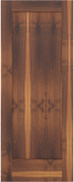 Flat  Panel   Austin  Walnut  Doors